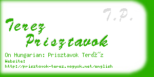 terez prisztavok business card